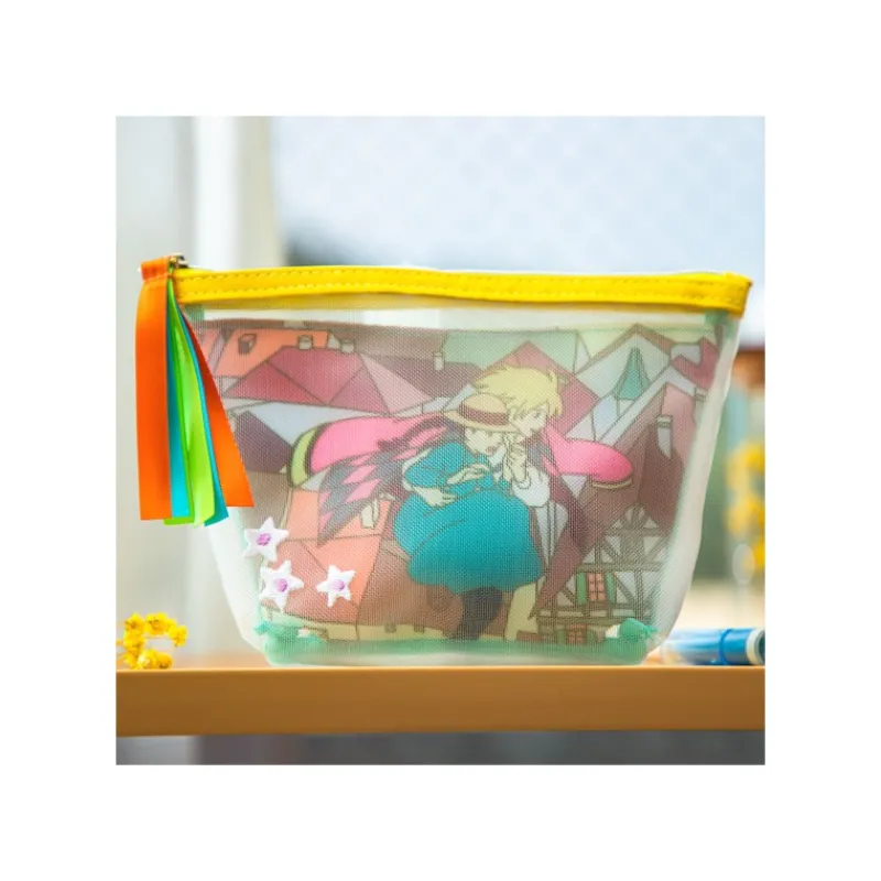 Maison Ghibli Transparent Pouch embroidered - Howl's Moving Castle | Accessories