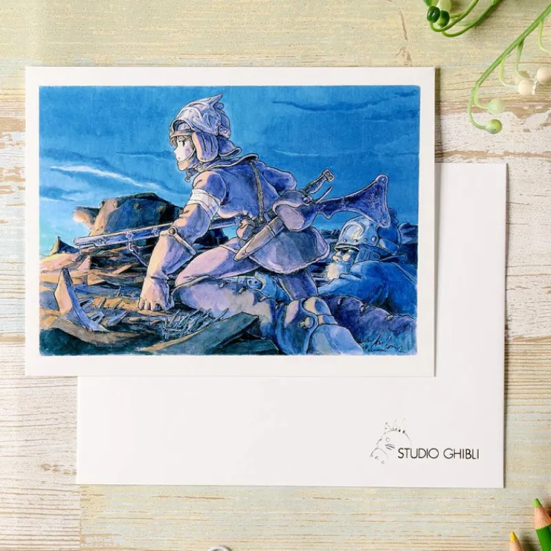Maison Ghibli Watercolour Greeting cards 24 x 15,8 cm On the line - Nausicaa | Postcards And Letter Papers