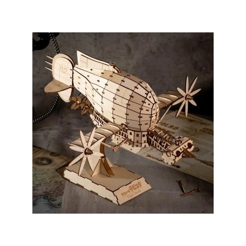 Maison Ghibli Wood Model Kigumi Tiger Moth - Castle in the Sky | Arts And Crafts