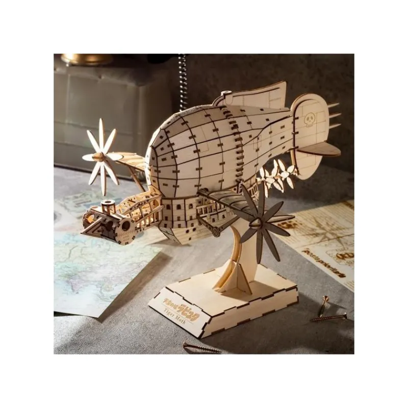Maison Ghibli Wood Model Kigumi Tiger Moth - Castle in the Sky | Arts And Crafts