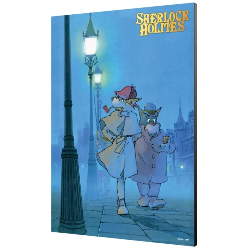 Maison Ghibli Wood Panel 02 - Holmes & Watson - Sherlock Holmes | Wall Decoration