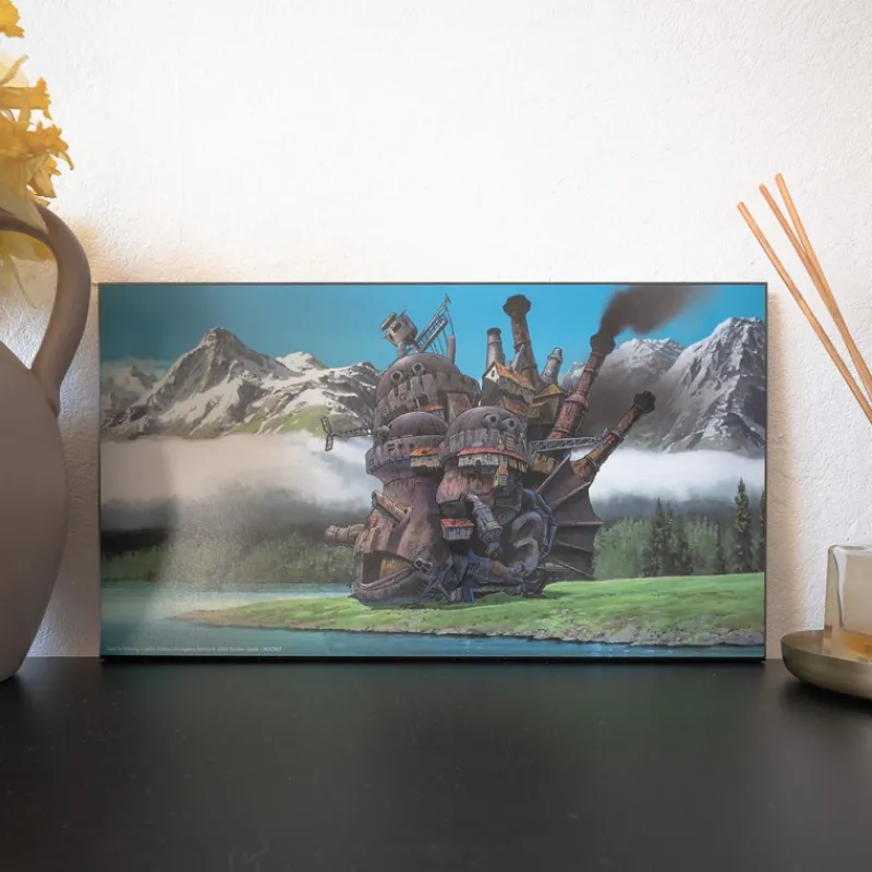 Maison Ghibli WOOD PANEL GHIBLI 05 - HOWL'S MOVING CASTLE | Wall Decoration