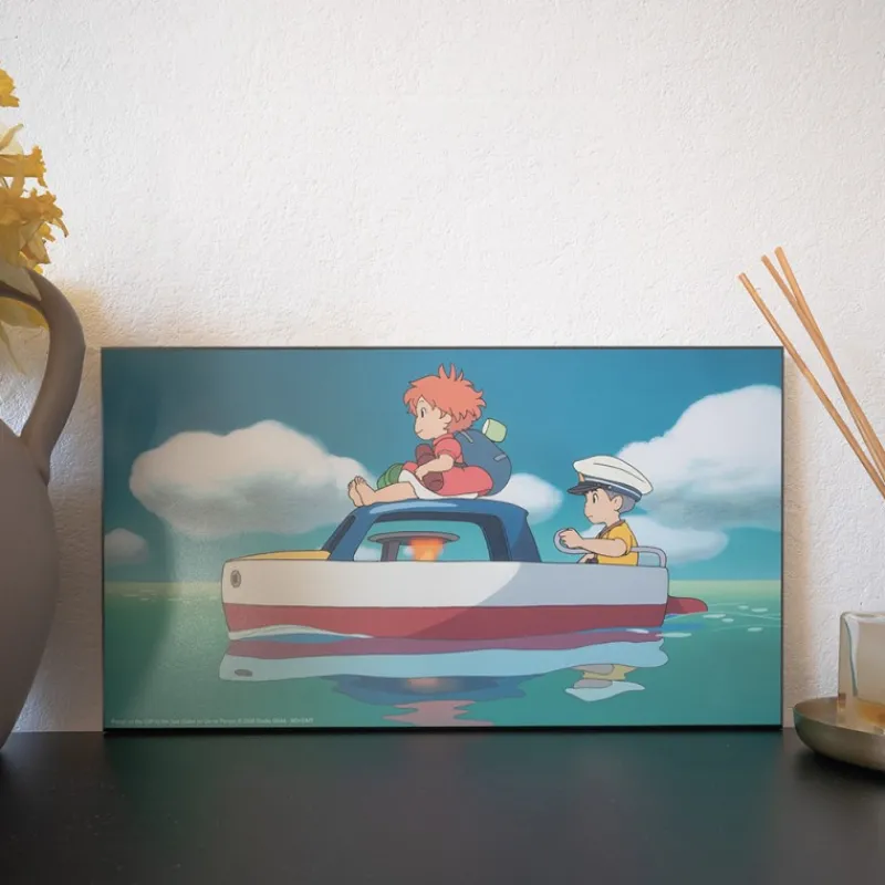 Maison Ghibli WOOD PANEL GHIBLI  02 - PONYO & SOSUKE | Wall Decoration