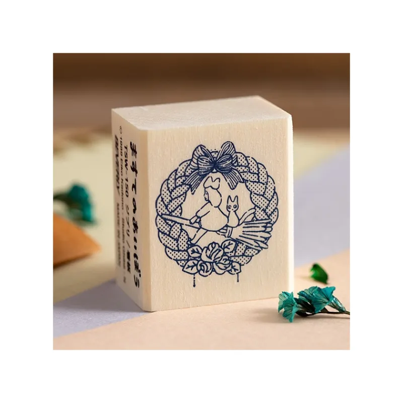 Maison Ghibli Wreath of bread Wood stamp - Kiki'S Delivery Service | Small Equipment