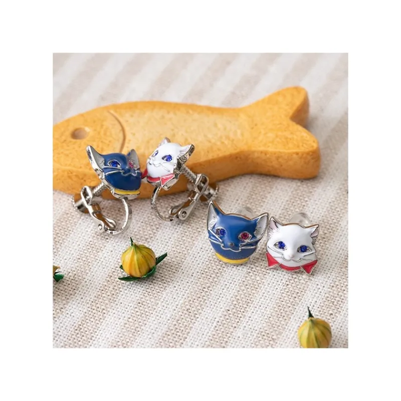 Maison Ghibli Yuki & Moon Pierced Earrings - The Cat Returns | Jewellery